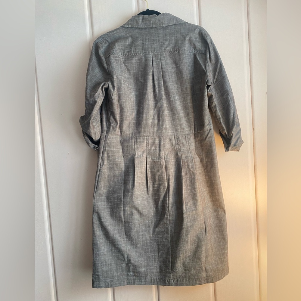 Emma & Michele Taupe Button-Up Utility Dress - Picture 3 of 5